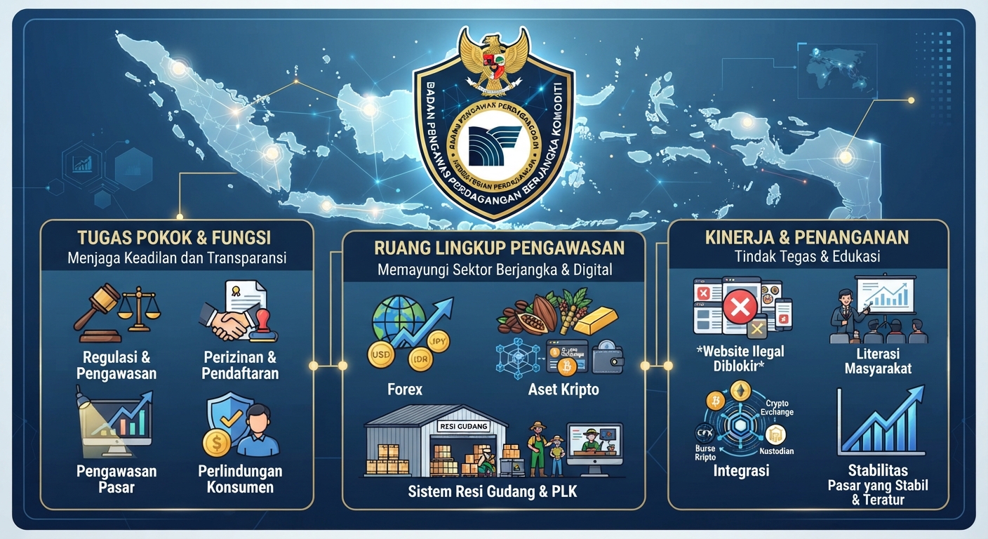 Logo Bappebti atau ilustrasi pengawasan pasar aset digital