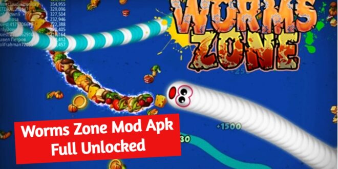 Worms Zone Mod game cacing mod